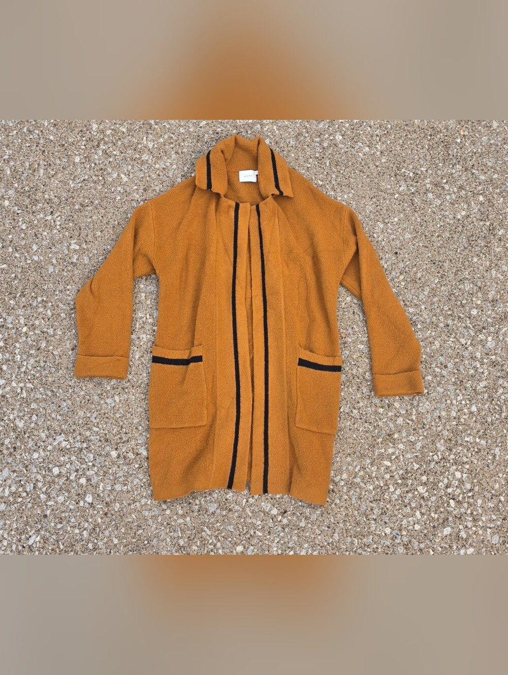 Lush Fleet Street Longline Wool Blend Sweater Coat with Imperfections